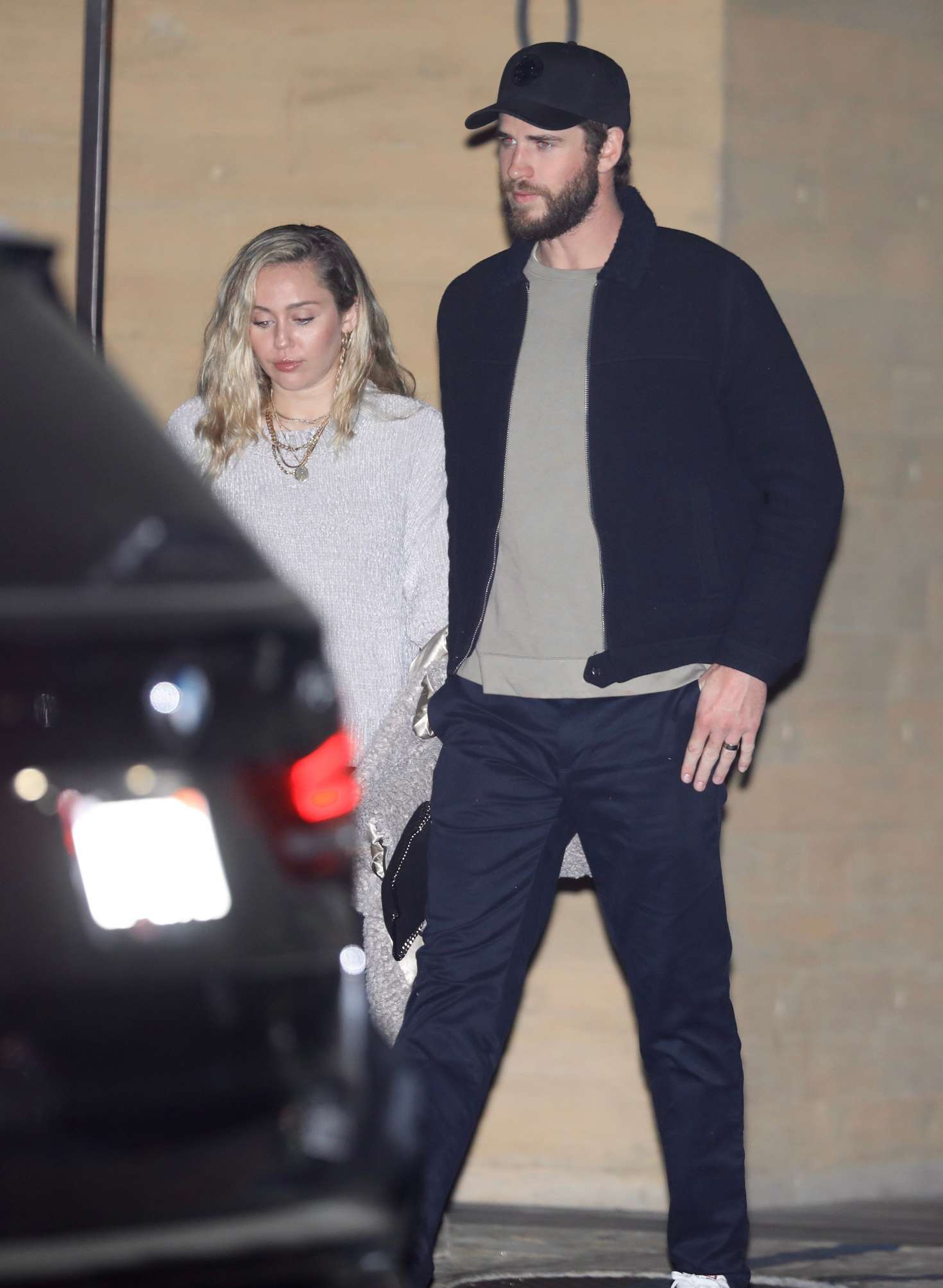 Miley Cyrus and Liam Hemsworth - Night out in LA