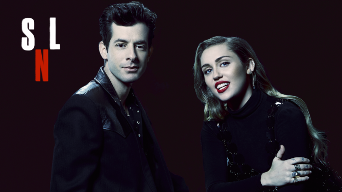 Miley Cyrus and Mark Ronson - Saturday Night Live