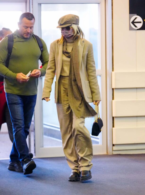 Miley Cyrus - Arrives to JFK Airport in New York