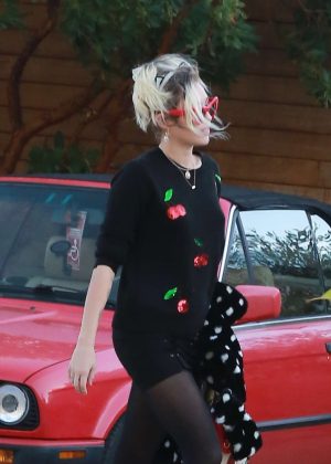 Miley Cyrus at a lunch at Nobu in Malibu