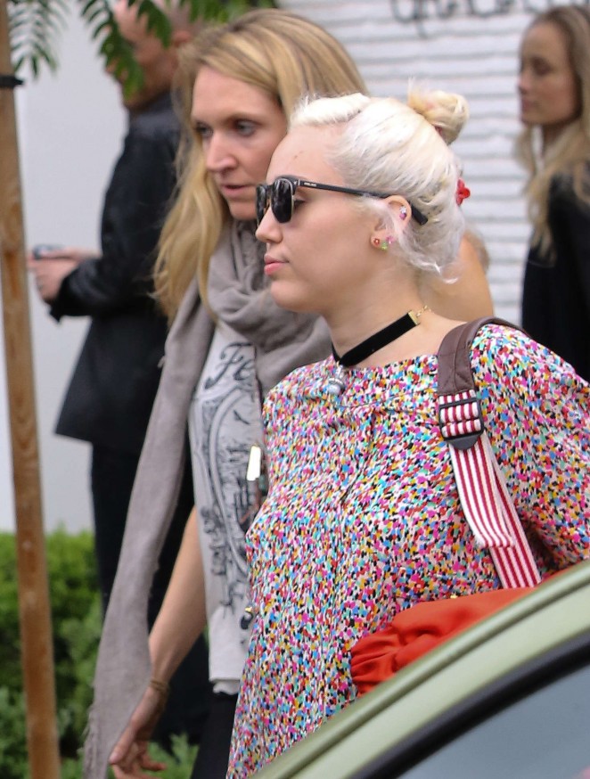 Miley Cyrus at Gracias Madre in West Hollywood