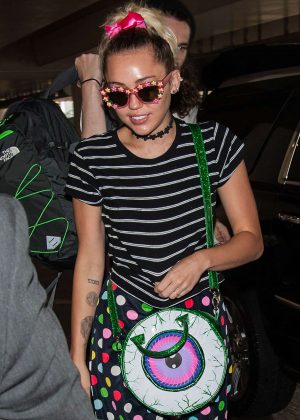 Miley Cyrus at LAX Airport in Los Angeles