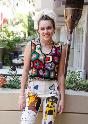 Miley Cyrus - 'Crisis in Six Scenes' Press Conference in Beverly Hills