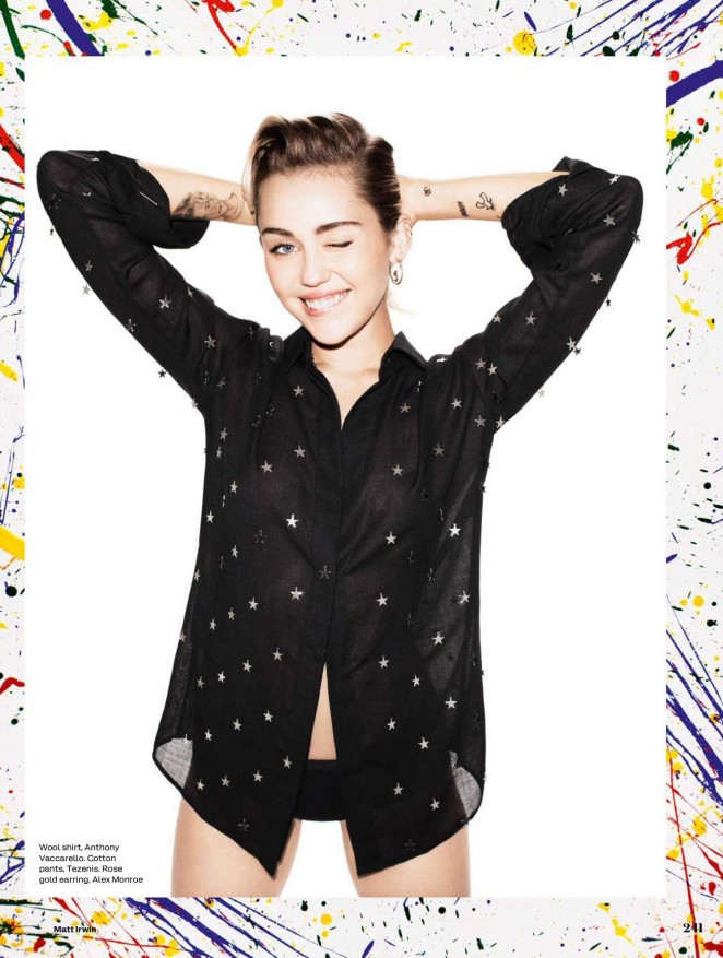 Miley Cyrus - Elle UK Magazine (October 2015)