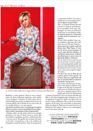 Miley Cyrus - Grazia Italy (September 2016)
