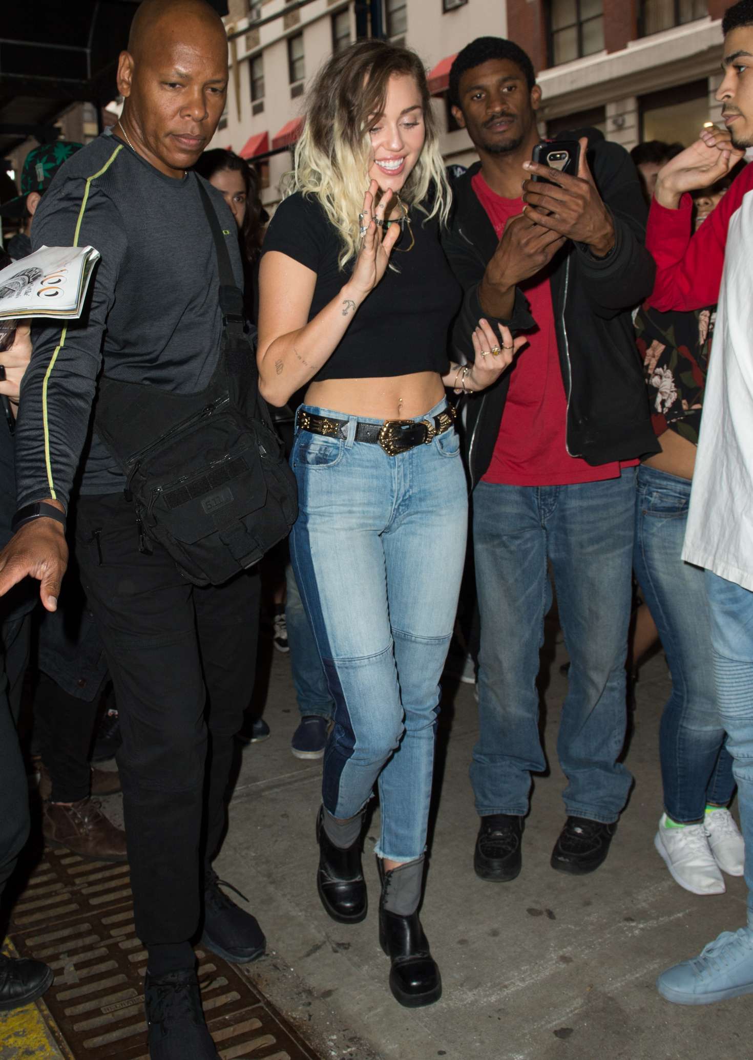 Miley Cyrus Dines in Style: A Night Out in the Bustling Streets of New ...
