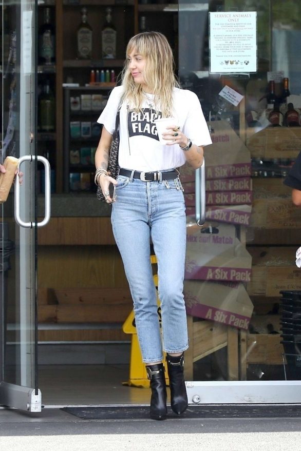 Miley Cyrus in Jeans - Out in Los Angeles
