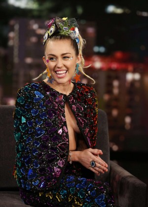 Miley Cyrus - 'Jimmy Kimmel Live' in Hollywood