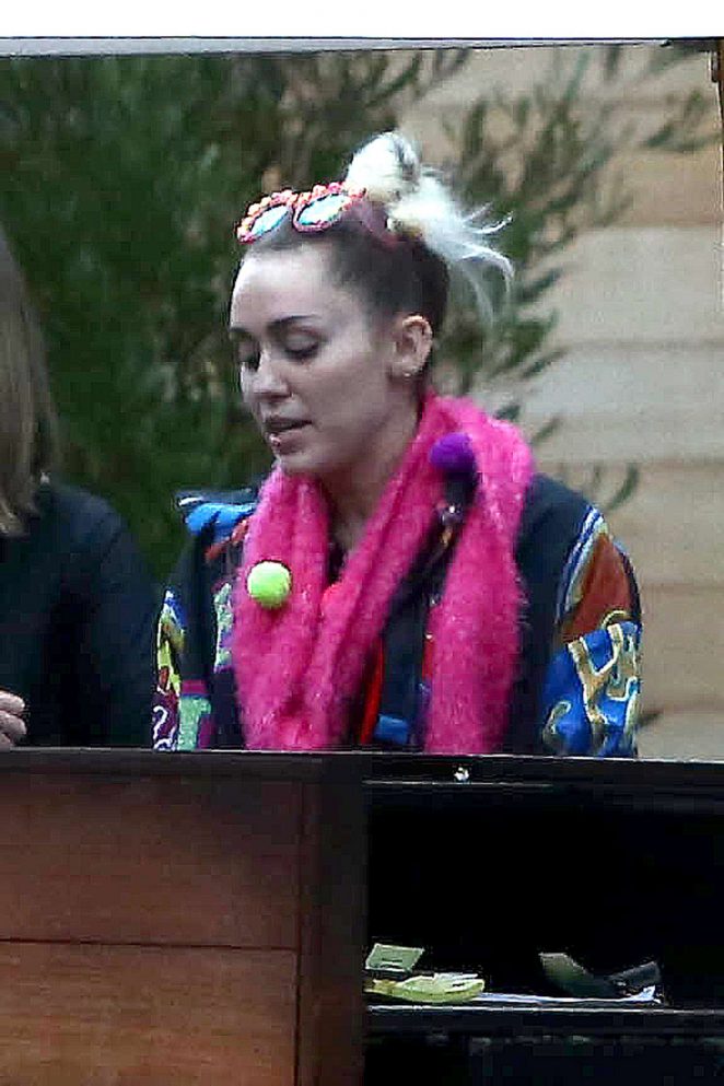 Miley Cyrus - Leaving Soho House in Malibu