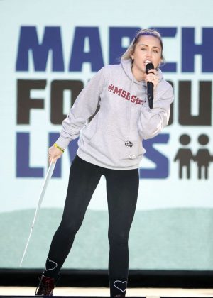 Miley Cyrus - 'March For Our Lives' in Washington