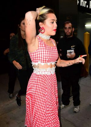 Miley Cyrus On set of The Today Show in NYC