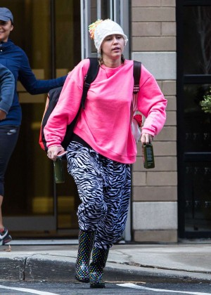 Miley Cyrus out and about in NY