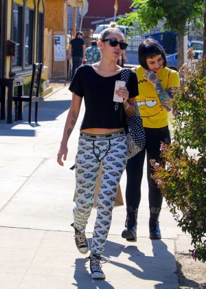 Miley Cyrus out in Studio City