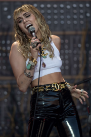 Miley Cyrus - Performing on the Pyramid Stage at Glastonbury Festival in Somerset
