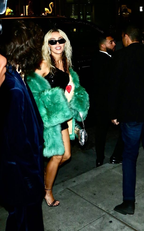 Miley Cyrus - Seen her album release party at Gucci store on Rodeo Drive in Beverly Hills