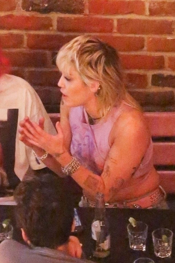 Miley Cyrus - Seen with Yungblud while out with friends in Los Angeles