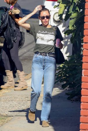 Miley Cyrus - Shopping candids in Highland Park