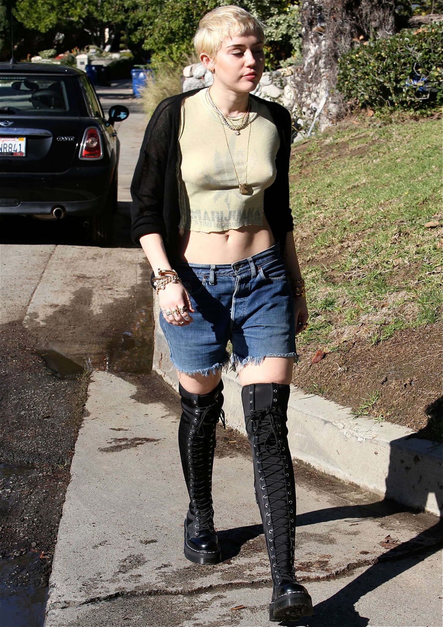 Miley Cyrus 2015 : Miley Cyrus in Jeans -02. 