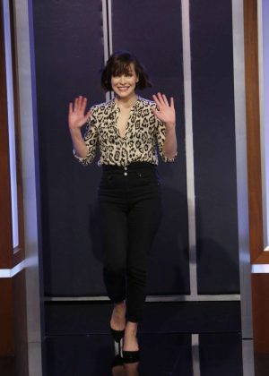 Milla Jovovich at Jimmy Kimmel Live! in Los Angeles