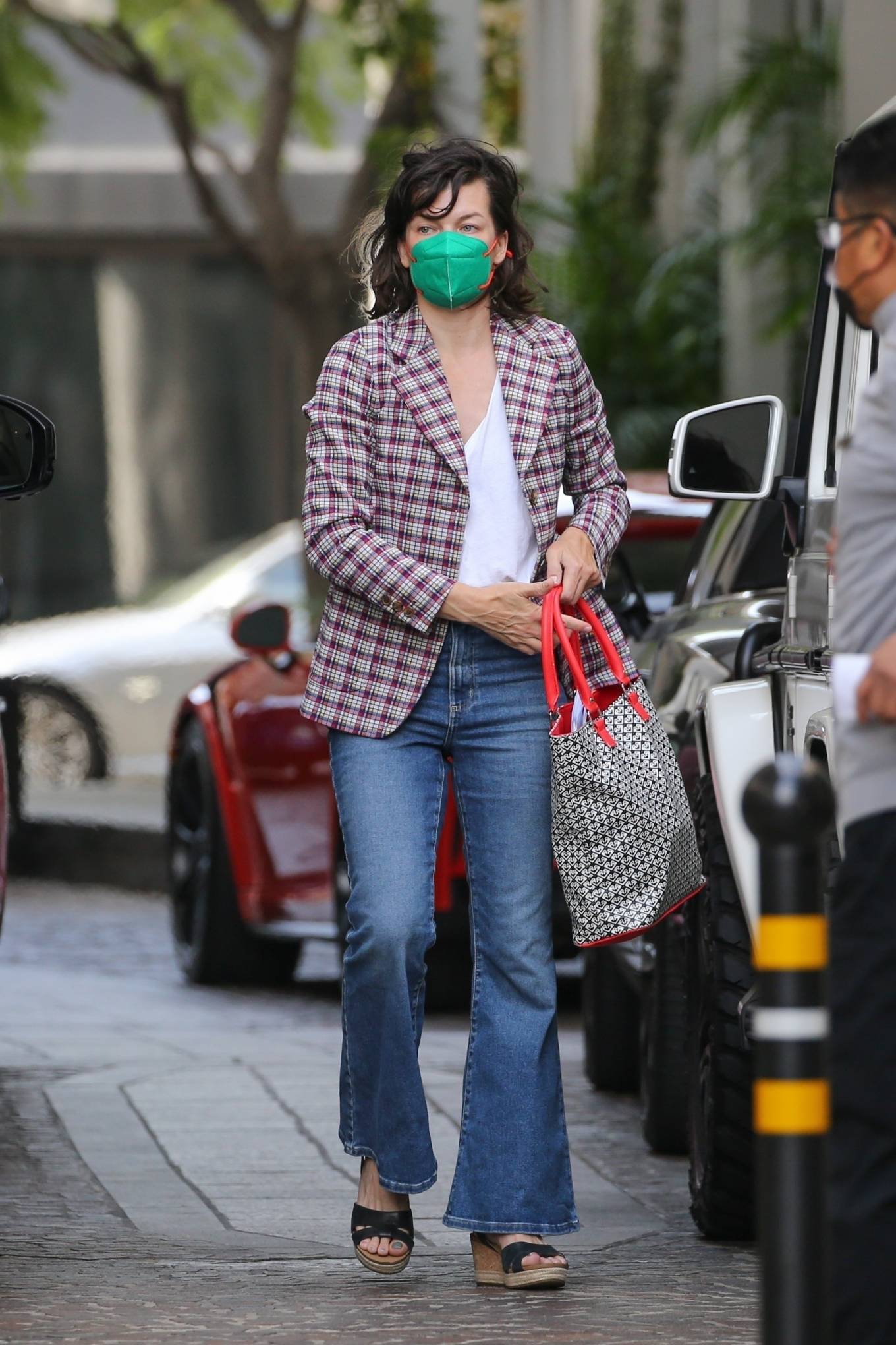 Milla Jovovich 2021 : Milla Jovovich – Heads to lunch at Beverly Wilshire Hotel in Beverly Hills-02