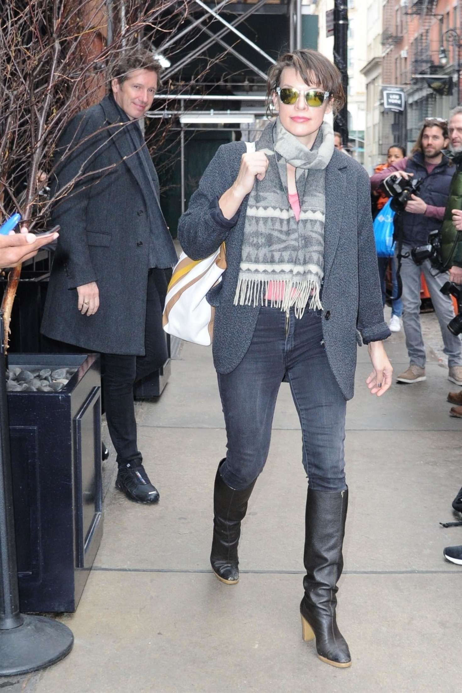 Milla Jovovich 2019 : Milla Jovovich: Leaves her hotel in New York -06