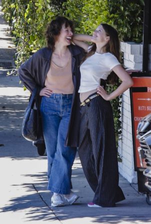 Milla Jovovich - With her daughter Ever Anderson at Chateau Marmont in Los Angeles