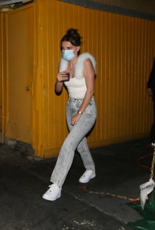 Millie Bobby Brown - Wears a face mask in West Hollywood