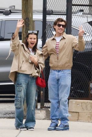 Millie Bobby Brown - With Jake Bongiovi during a romantic outing in New York