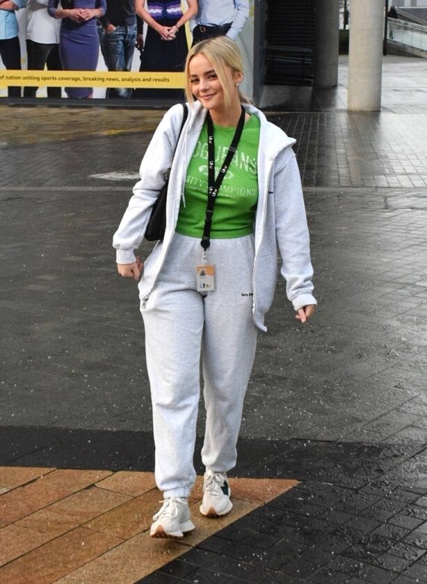Millie Gibson - Steps out in a tracksuit in Manchester