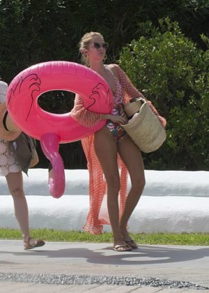 Millie Mackintosh - Bikini by the pool in Ibiza