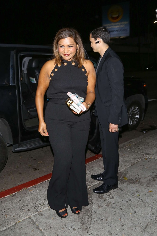 Mindy Kaling at Reese Witherspoon's 40th Birthday Party in Los Angeles