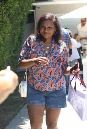 Mindy Kaling - Attends the Day of Indulgence party in Brentwood