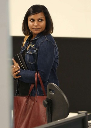Mindy Kaling - LAX airport in LA