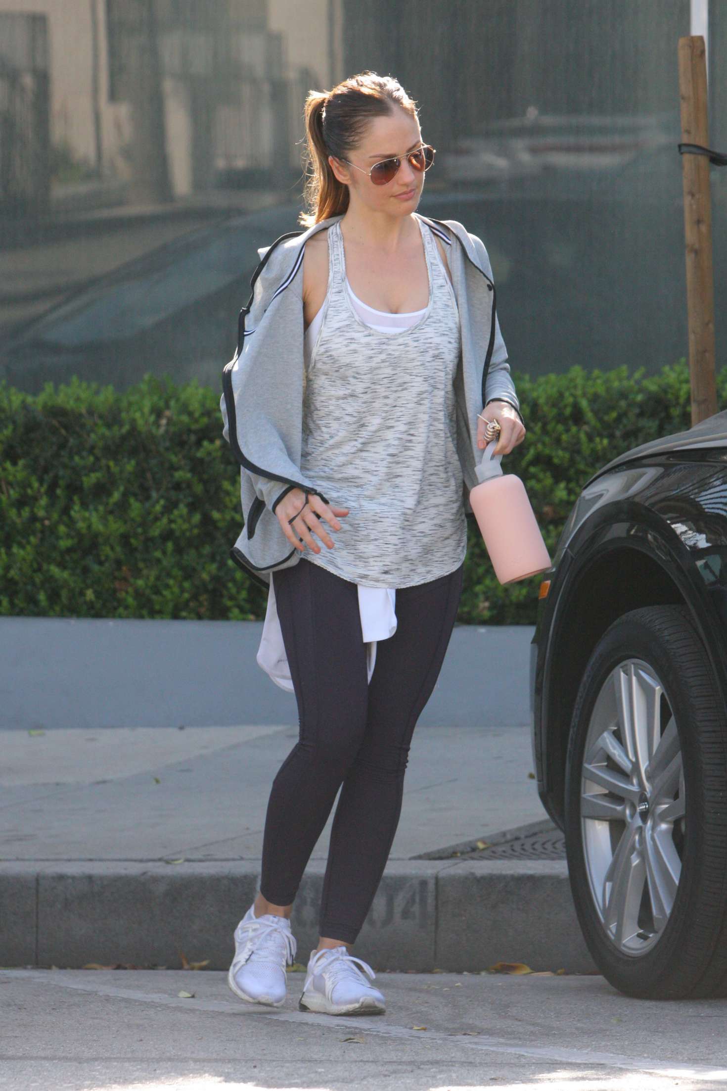 Minka Kelly - Leaving the gym in West Hollywood