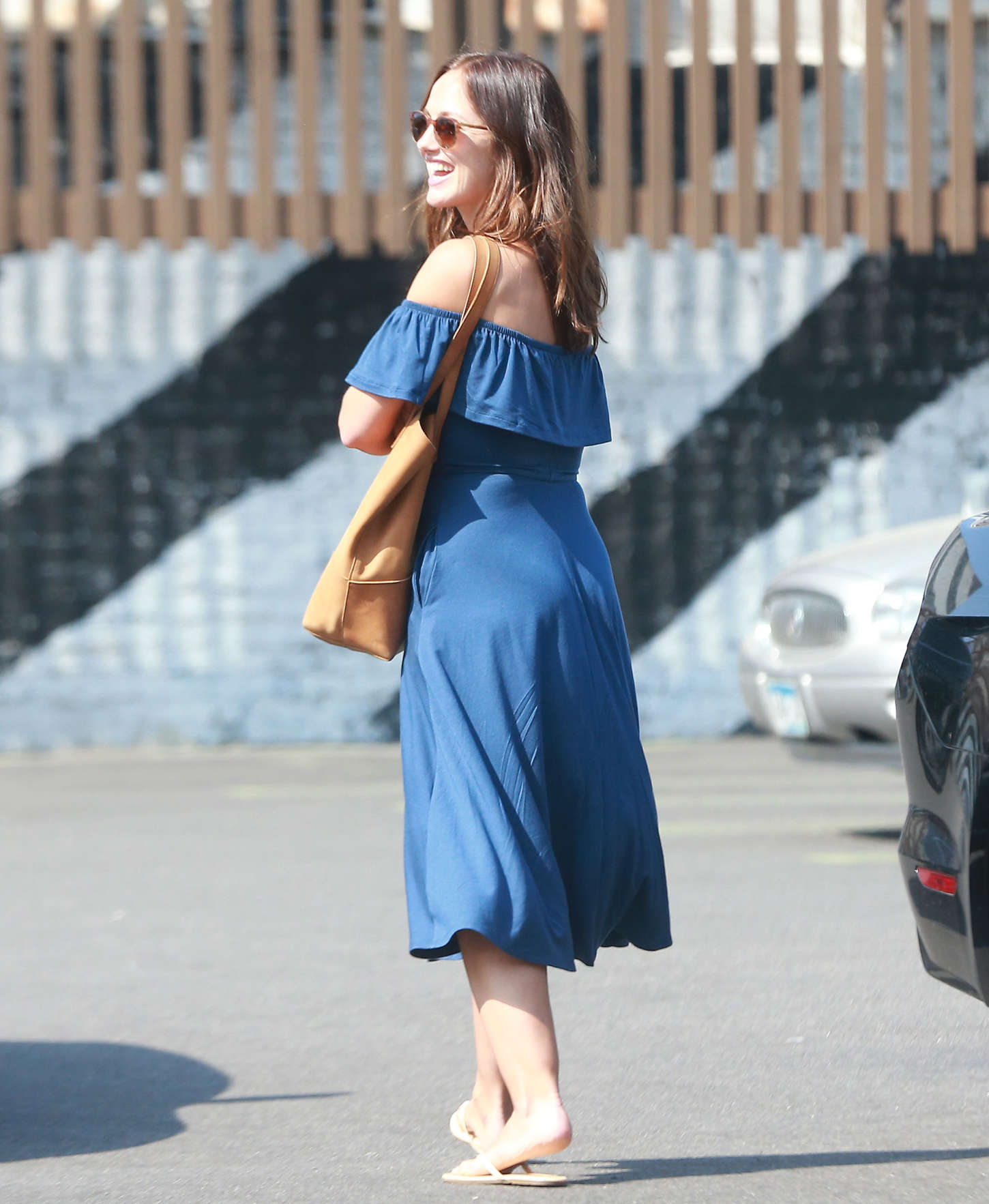 Minka Kelly 2015 : Minka Kelly in Blue Dress -10