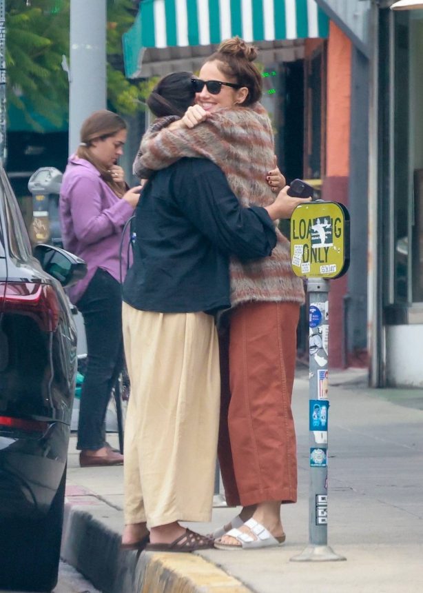 Minka Kelly - Spotted with Khatira Rafiqzada at All Time