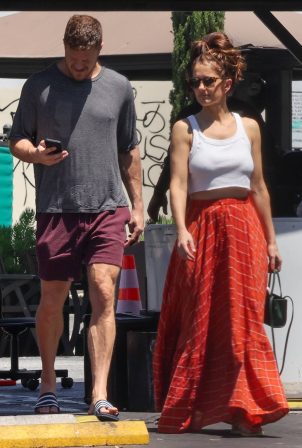 Minka Kelly - With boyfriend Dan Reynolds seen on his birthday in Los Angeles