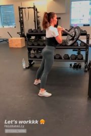 Minka Kelly Working Out at a Gym - Instagram