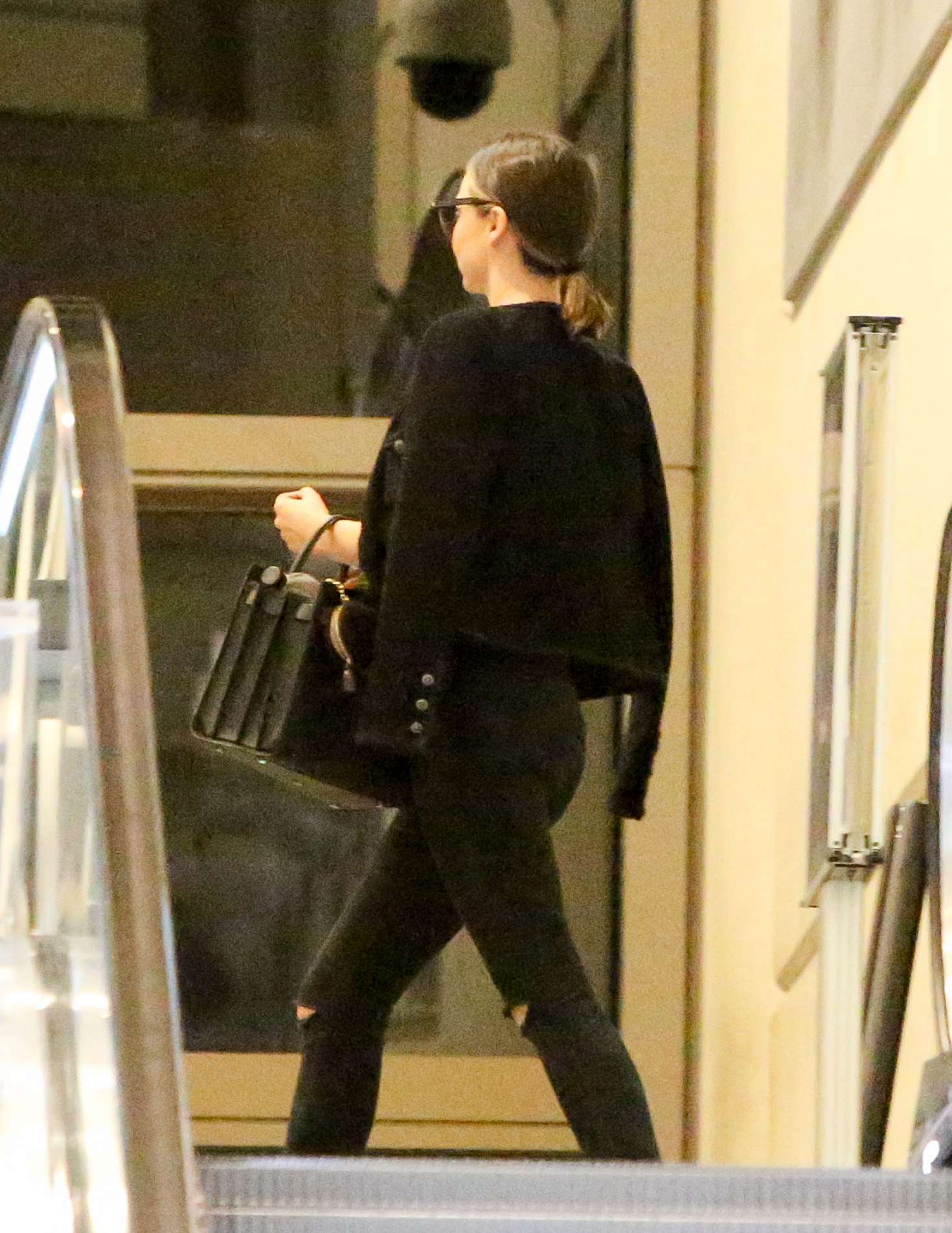 Miranda Kerr in Black Jeans at LAX Airport in LA