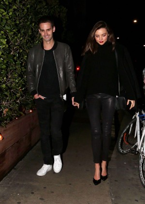 Miranda Kerr with her boyfriend out in Beverly Hills