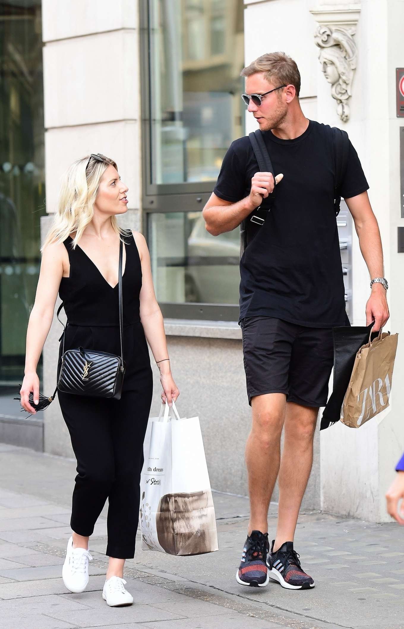 Mollie King and Stuart Broad – Out in Central London | GotCeleb