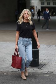 Mollie King - Leaving the BBC studios in London