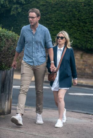 Mollie King - Out for a walk in south west London