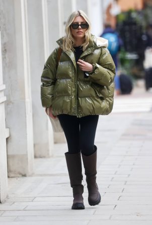 Mollie King - Stepping out at Radio One in London