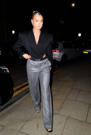 Molly Mae Hague - arriving at the Pretty Little Thing Christmas party in Manchester