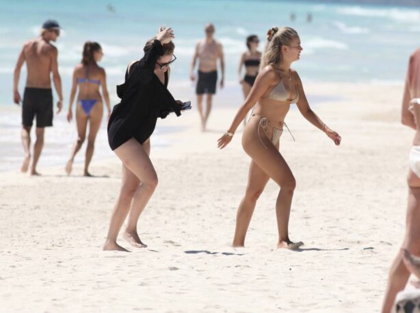 Molly-Mae Hague - Bikini candids on the beach in a bikini in Tulum