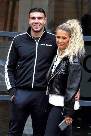 Molly Mae with Boyfriend Tommy Fury out in Manchester
