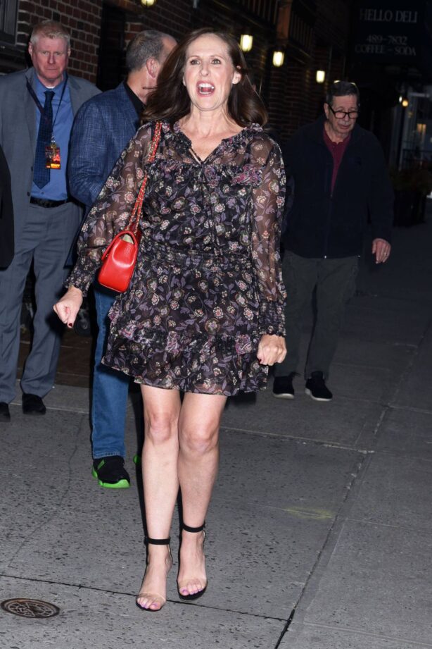Molly Shannon - Seen after The Late Show with Stephen Colbert in New York