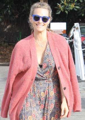 Molly Sims in Long Dress out in Brentwood