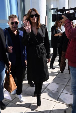 Monica Bellucci - Leaving her hotel in Thessaloniki